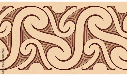 Maori tattoo pattern.