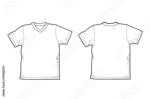 T-shirt, V-neck