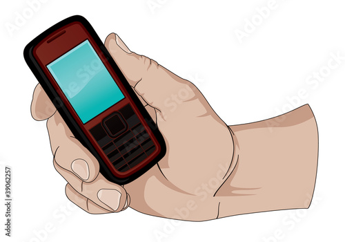 Holding a Cell Phone