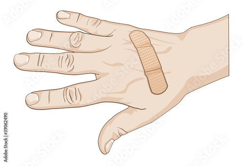 Hand with Bandage