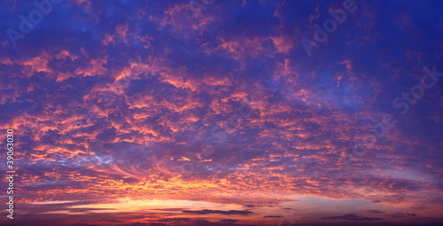 Photo Sunset Sky dramatic panorama background