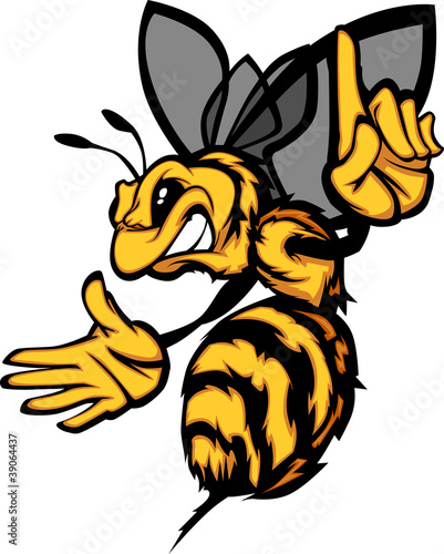 Hornet Bee Wasp Cartoon Vector Image