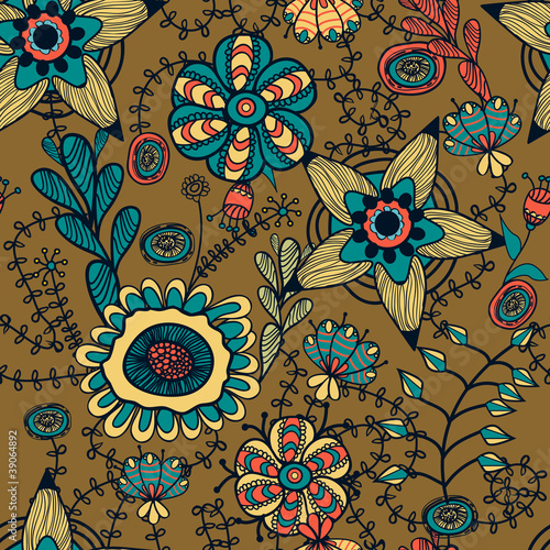 Seamless floral texture