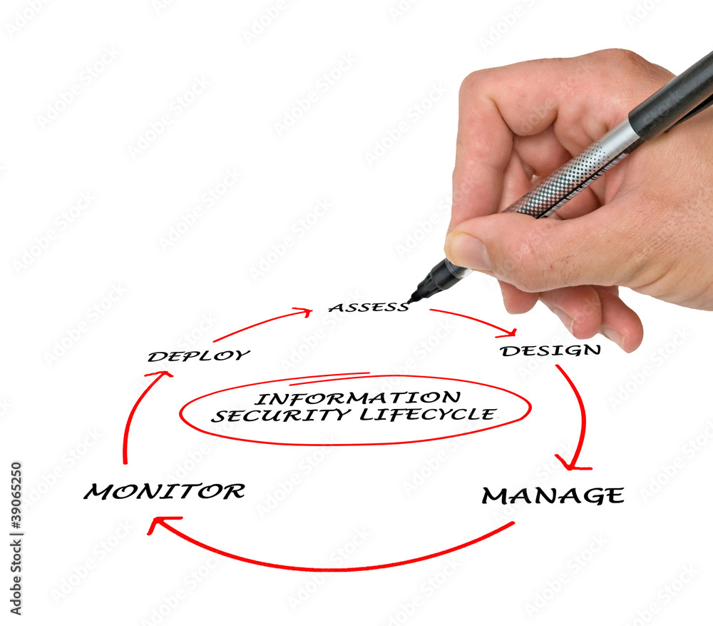 Diagram of information security lifecycle Diagram of information security lifecycle