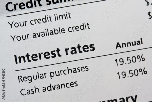 Credit card interest rates