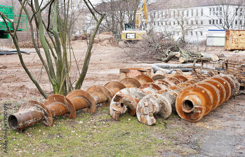 Spiralbohrer für einen Bohrkran photo