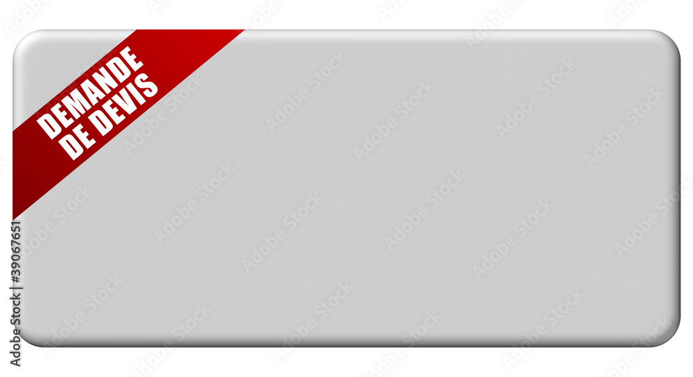 Button grau Band rot NEUTRAL / DEMANDE DE DEVIS Button grau Band rot NEUTRAL / DEMANDE DE DEVIS