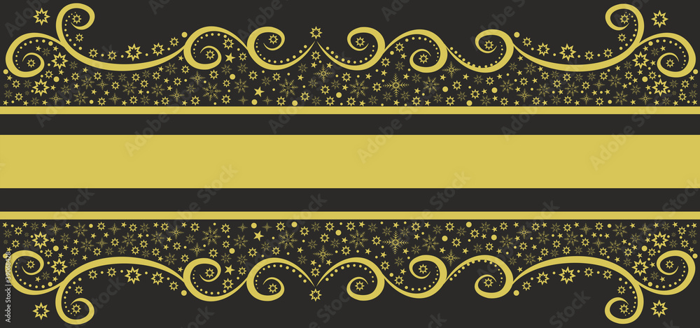 Winter gold pattern