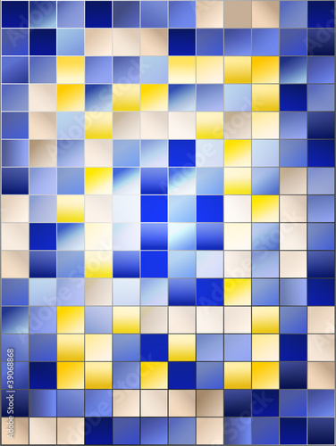 stained glass texture, blue background