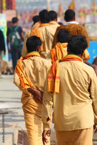 Indian men in Varanasi, Uttar Pradesh, India.