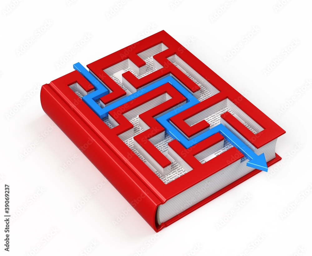 Book labyrinth concept Book labyrinth concept