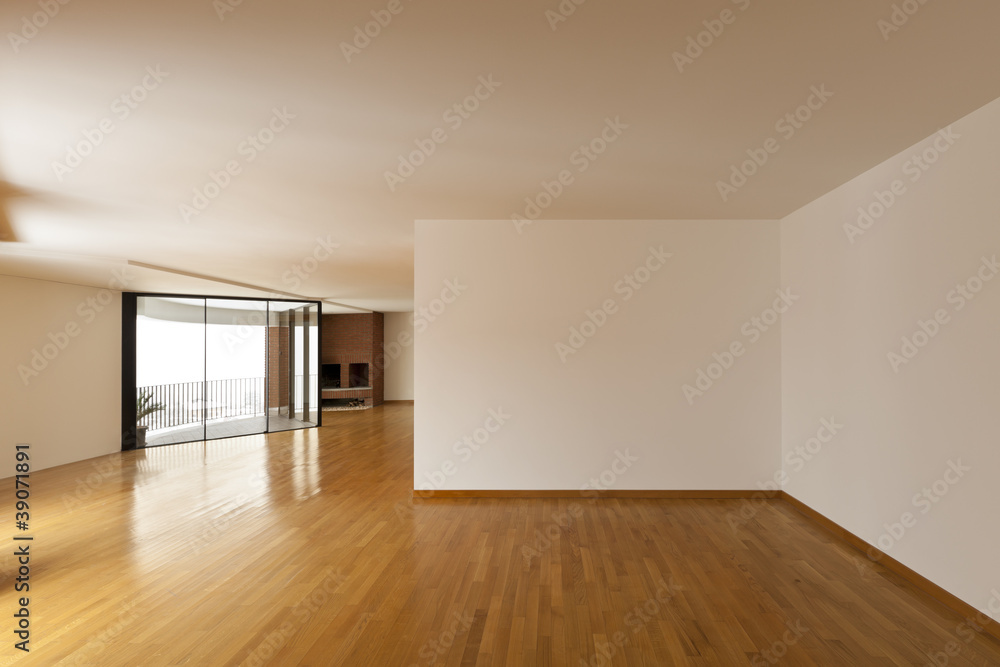 Obraz premium beautiful apartment, interior, big empty room