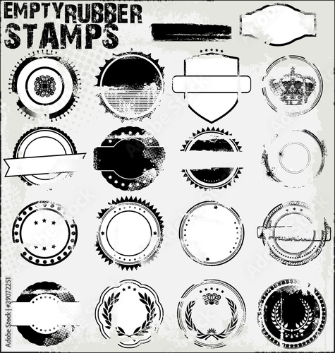Grunge rubber stamps