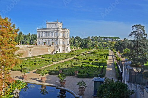 panorama di villa pamphili  a roma
