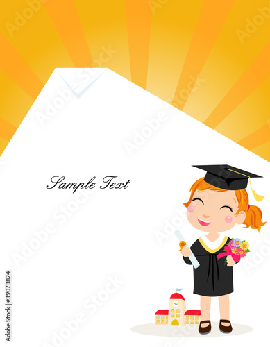 A girl graduate