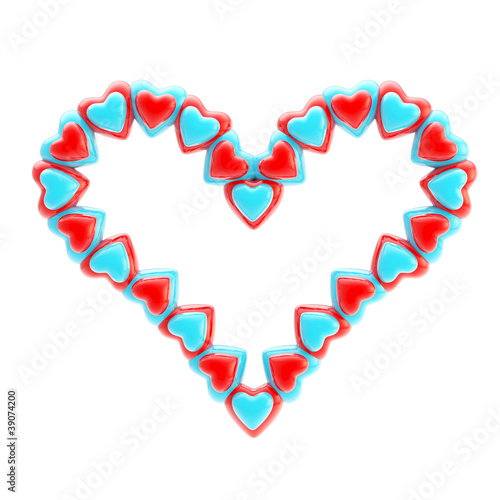 St. Valentine symbol made o...