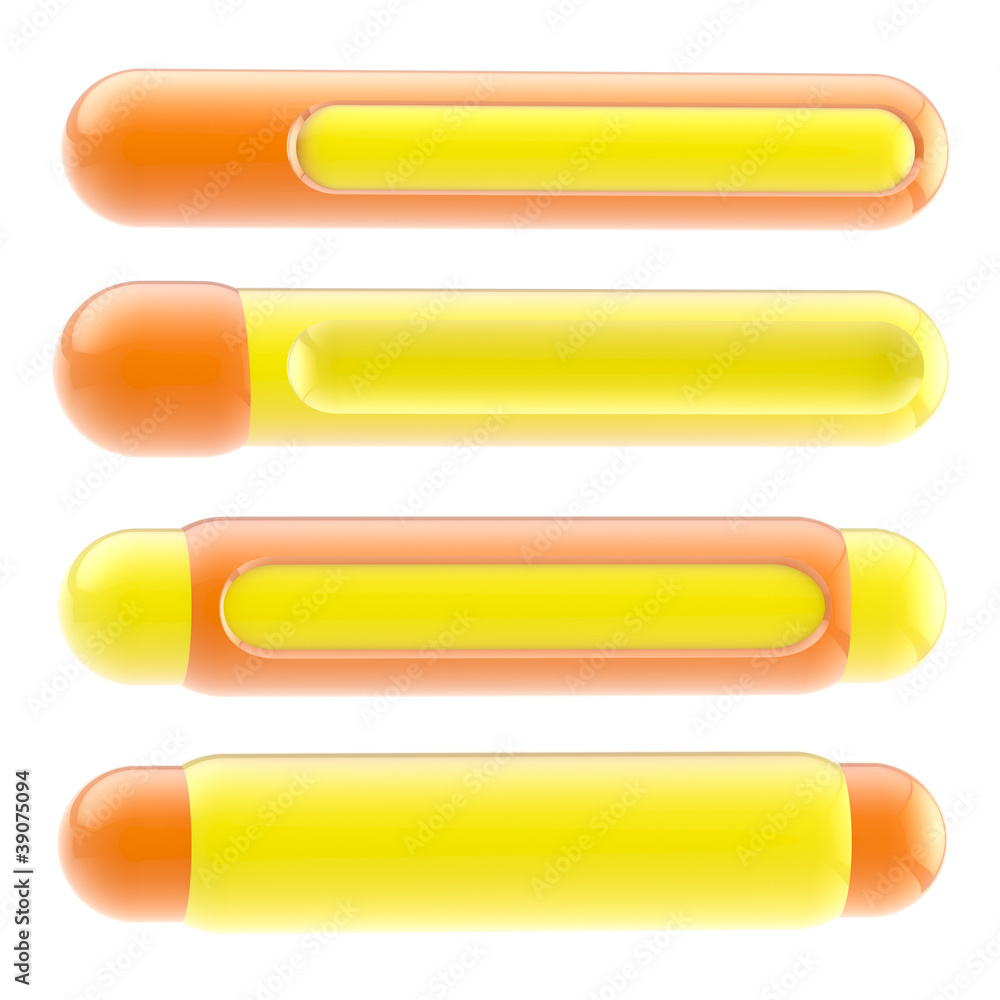 Set of four banner design templated isolated Set of four banner design templated isolated