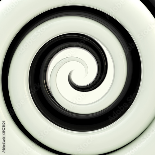 Black and white twirl as an abstract background