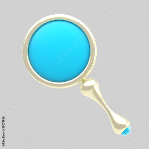 Magnifying glass stylized i...