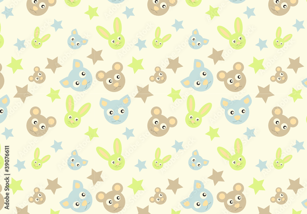pattern with cute toys. pattern with cute toys.