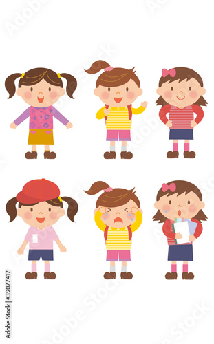 小学生のイラスト/女の子