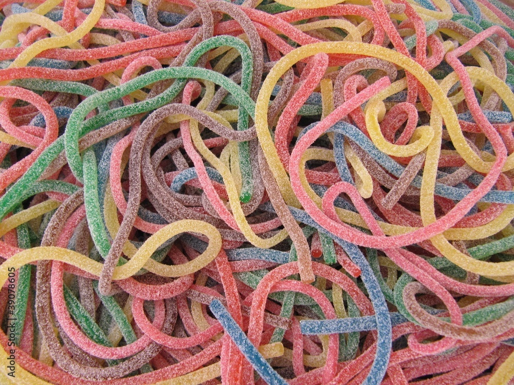 Gummy spaghetti foto de Stock Adobe Stock