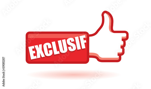 bouton : exclusif