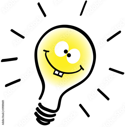 lustige Glühlampe