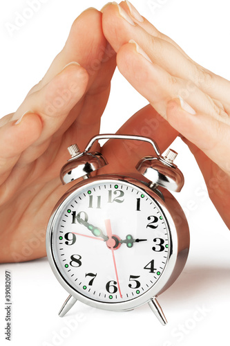 Alarm clock with hands