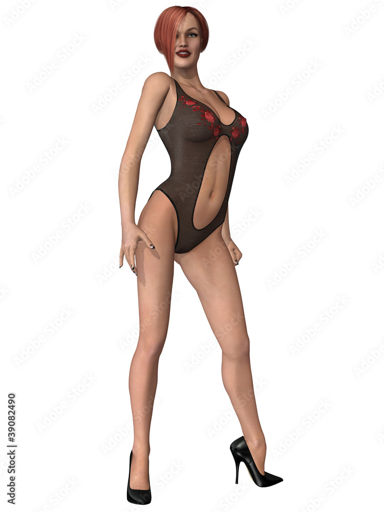Girl with sexy underwear Girl with sexy underwear