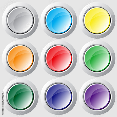Free Download Varicolored buttons. Vector. - GFXLoad