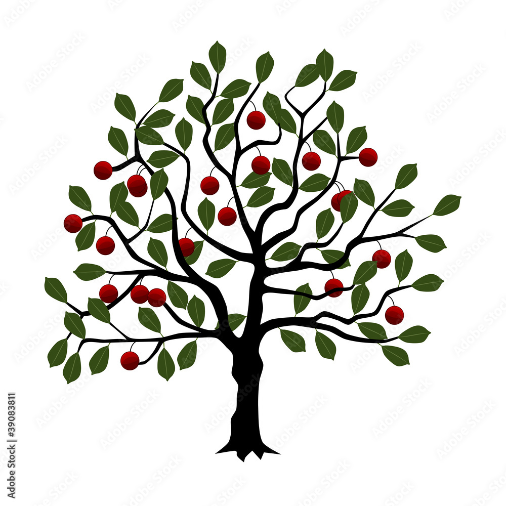 Naklejka Cherry tree