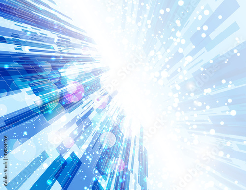 Warp Speed Abstract Background