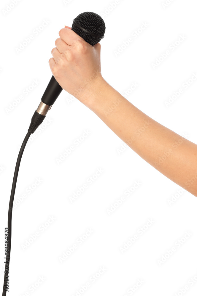 Obraz premium black microphone