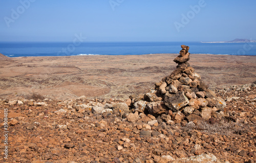 Northern Fuerteventura, view from Bayuyo volcano towards Lanzar