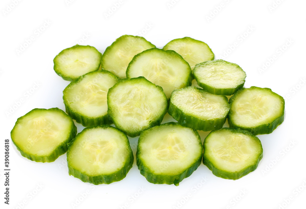 fresh cucumber isolated on white fresh cucumber isolated on white