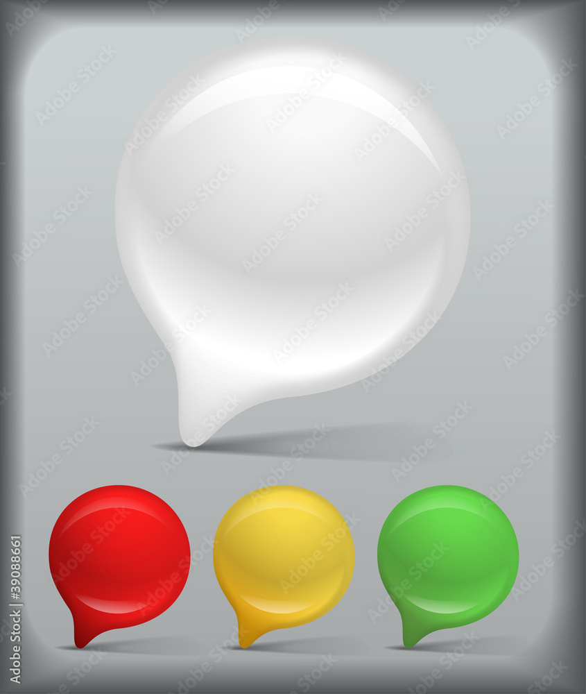 Background of abstract talking bubble