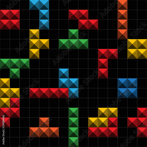 Abstract background oà color game figures