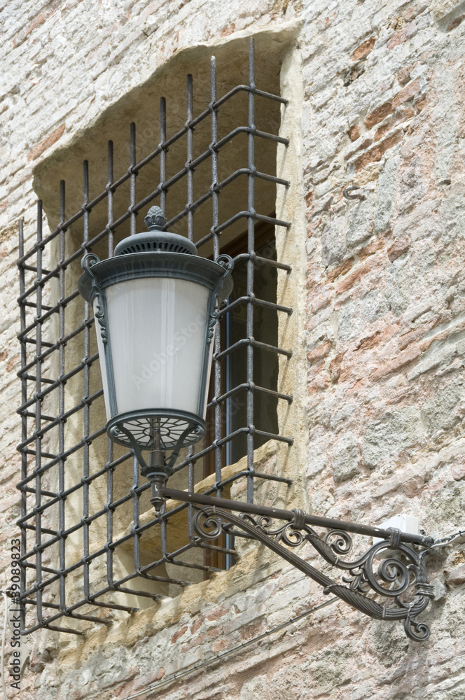 Streetlight and grille