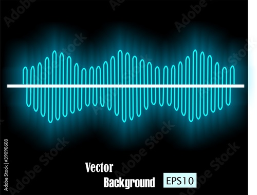 Musical background from waves