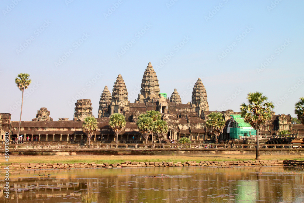 Front view of Angkor Wat