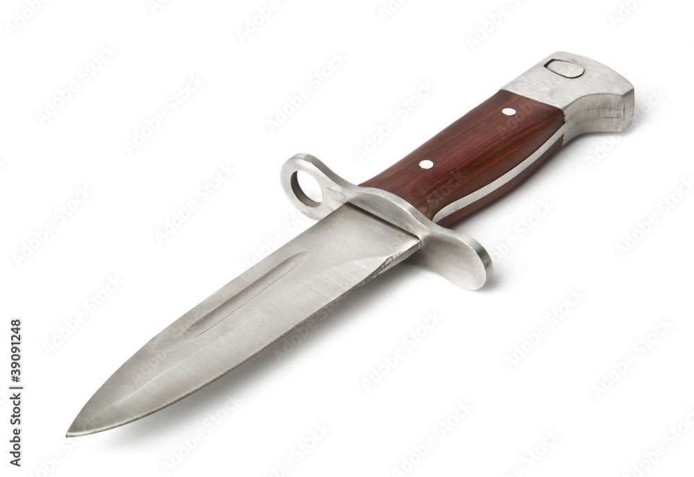 Russian army Knife isolated on white background