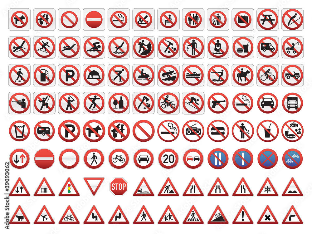 Traffic Warning Signs Meanings