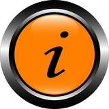 orange information vector button