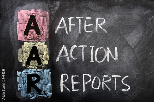 Acronym of AAR for After Action Reports