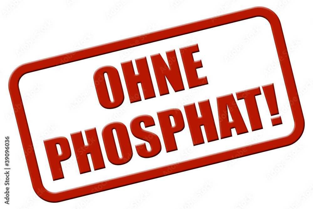 Stempel rot rel OHNE PHOSPHAT!