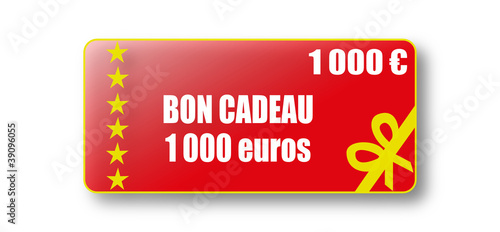 Bon cadeau de 1000 euros