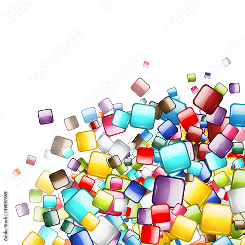 Abstract web buttons background for your design