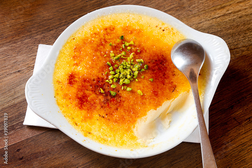 Obraz na płótnie creme brulee w salonie
