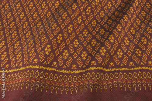 Handmade woven fabrics in thai